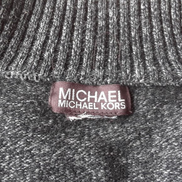 Michael Kors Wool & Cotton Zip Sweater - Picture 6 of 10